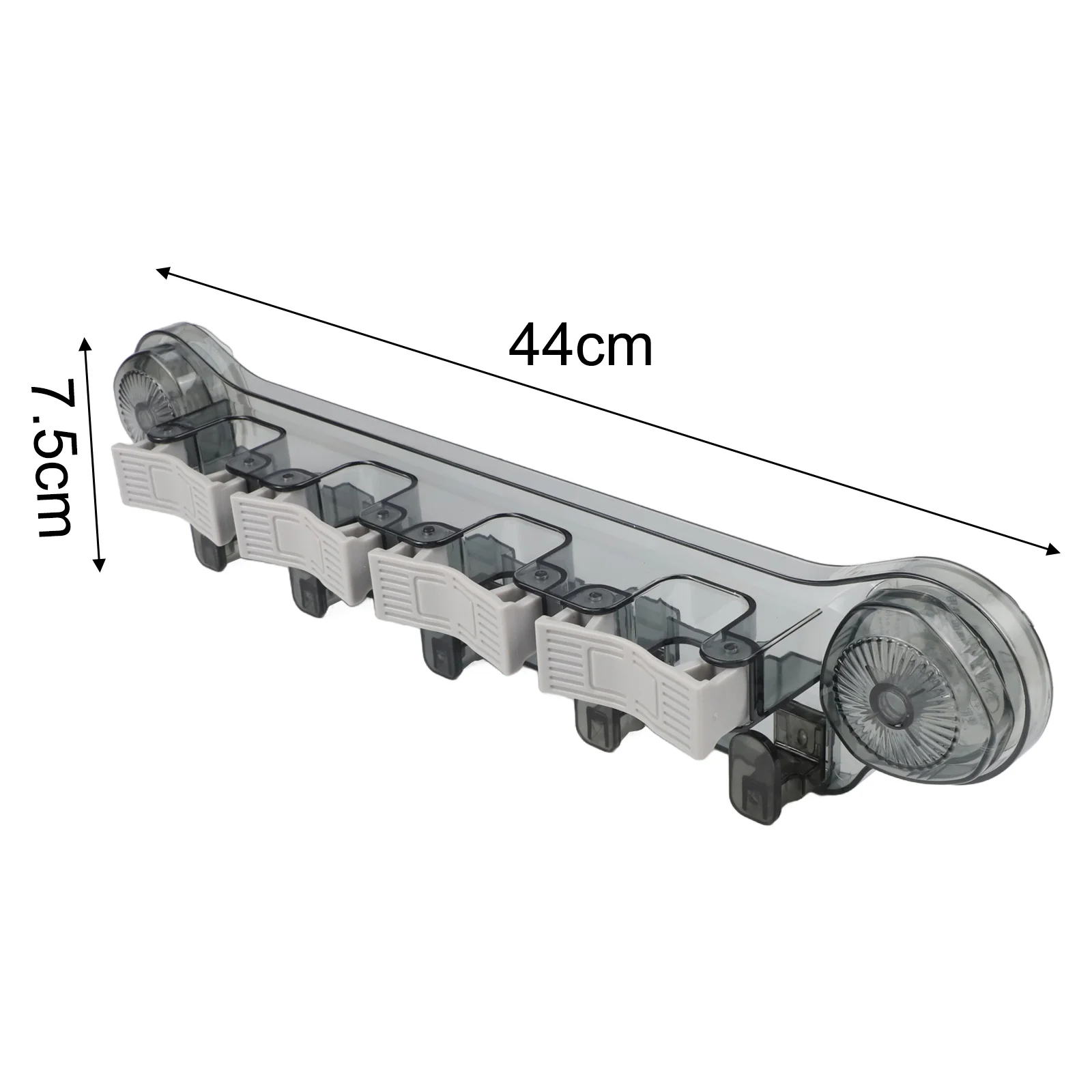 

Easy Access Cleaning Tools Grey Wall-Mounted Rack Silicone Wrapped Strong Bearing Capacity Wrap-Around Clamping
