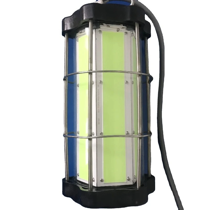 2000w Green LED Fishing Light Under Water Boat Catching Fish in Ocean