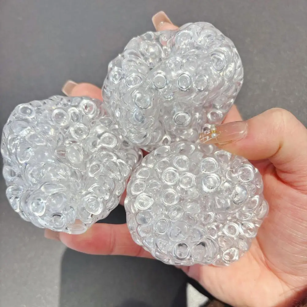 TPR-Stressball, Stressabbau-Bälle für Kinder, Teenager, Erwachsene, 2er-Pack, mit Perlen gefüllt, Angst-Squeeze-Spielzeug, tragbar, weich, TPR für Angst