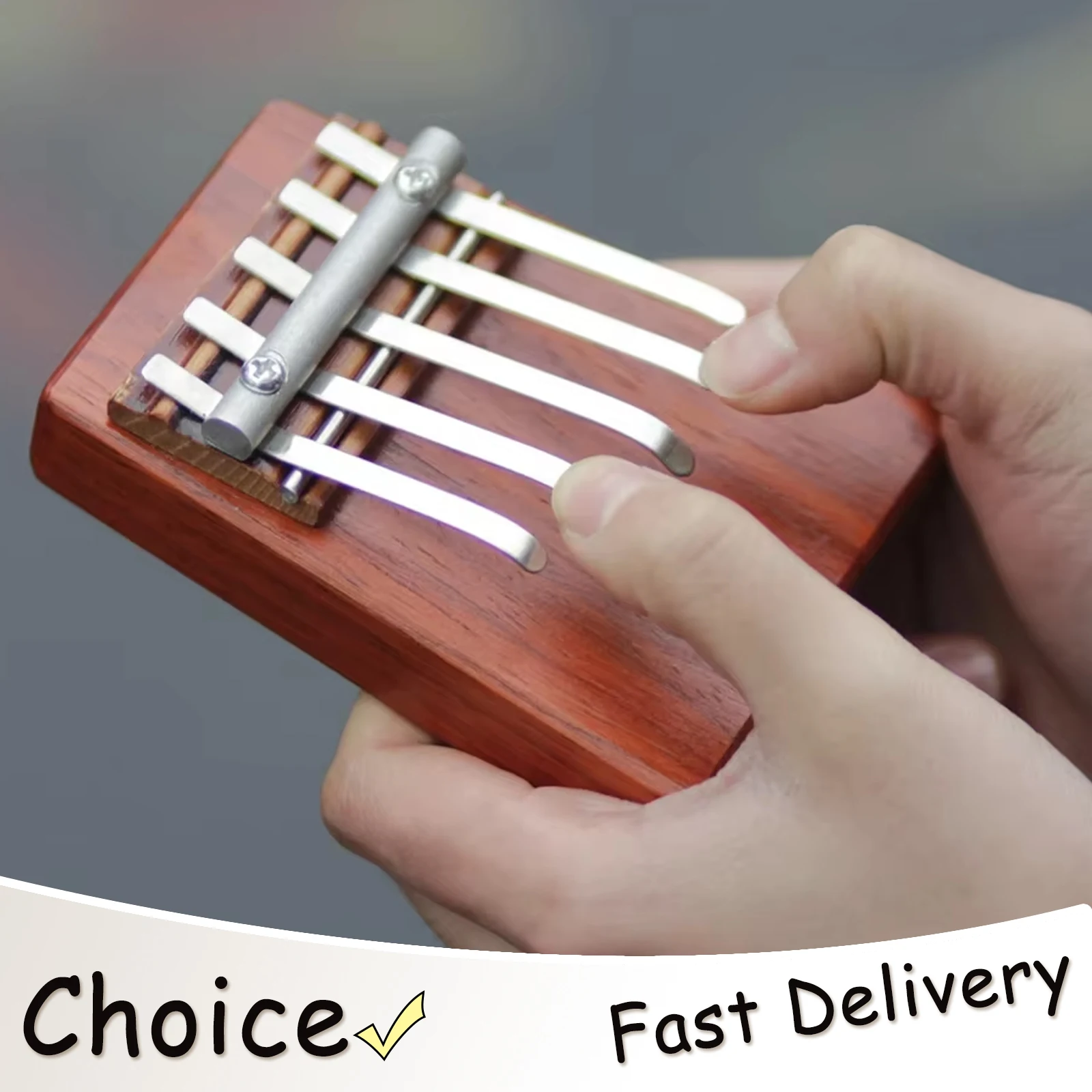 

Мини-калимба SLADE 5-клавишная из акации, портативное пианино для пальцев, музыкальный инструмент, подарок для детей, раннее музыкальное развитие