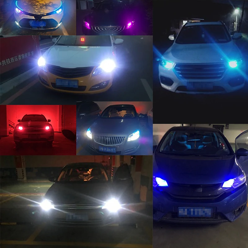 10PCS W5W Led T10 WY5W LED Bulbs Car Light COB Car Wedge Parking Lights Auto License Plate Lamps Dome Read Lights