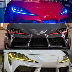 Multi-Color Daytime Running Light Led Boards Yellow DRL For Toyota GR Supra A90 A91 2020-2024 Refit Red Blue Angel Eyes Daylight