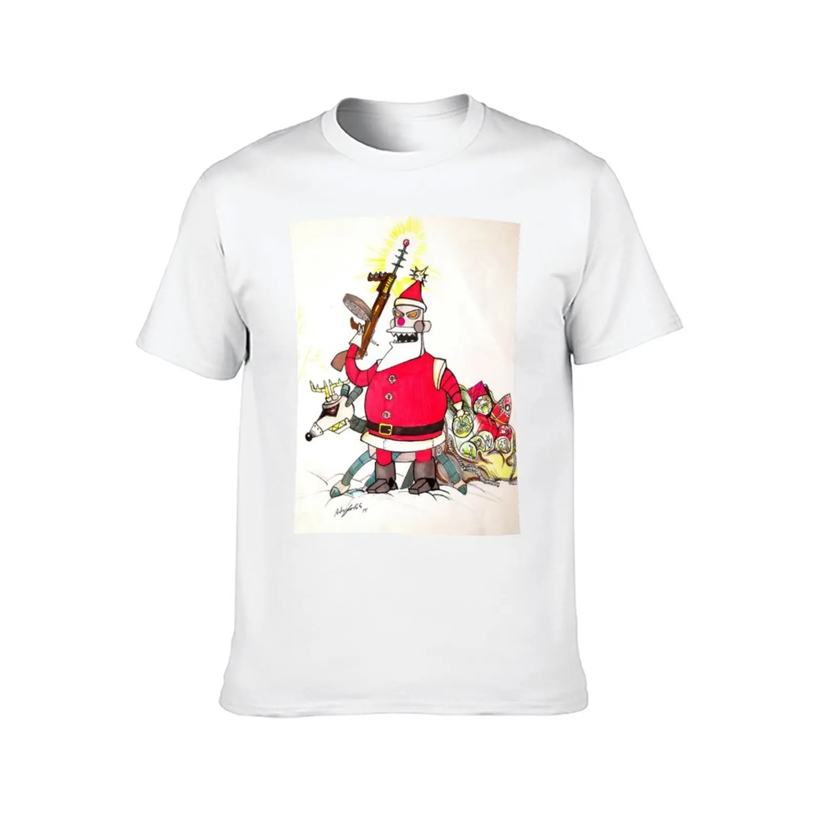 Robot Santa Claus futurama T-Shirt Anime t-shirt plus size clothes mens graphic t-shirts anime