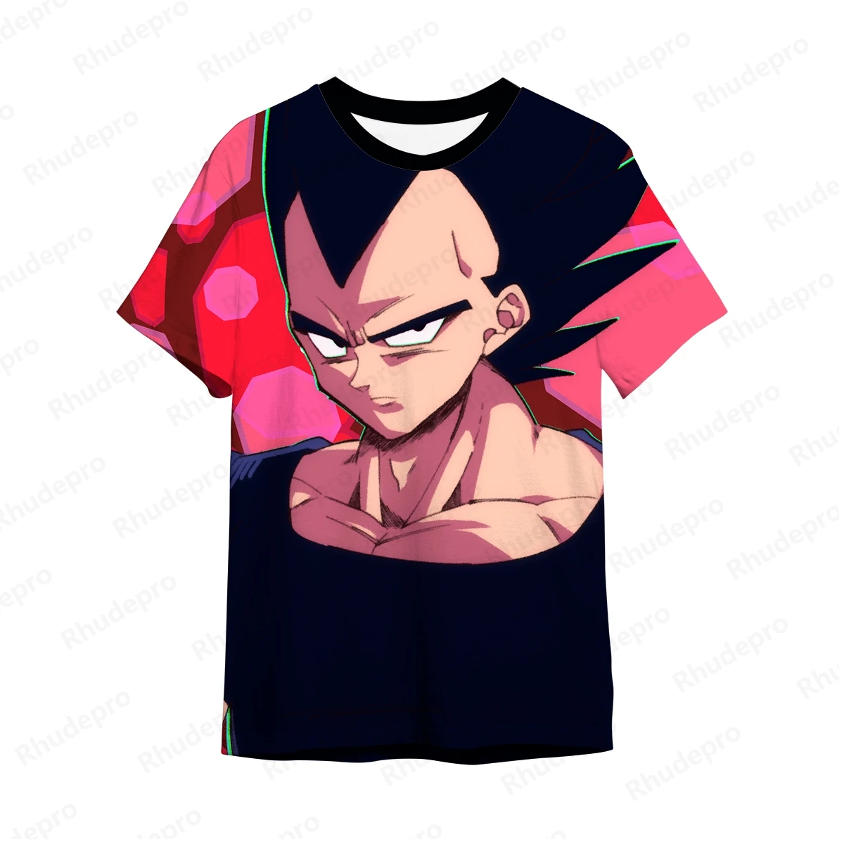 Japanese Anime Shirt Men Fashion Men's Goku Anime Streetwear Trend Super Saiya Vegeta Oversized Hip Hop Y2k Children's T-shirts