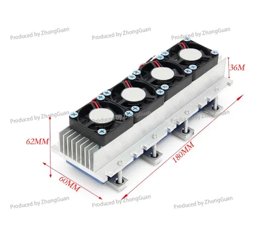 Semiconductor Refrigeration Chip Kit 12v Electronic Refrigerator 288W Radiator Small Air Conditioner Refrigerator Cooling Module