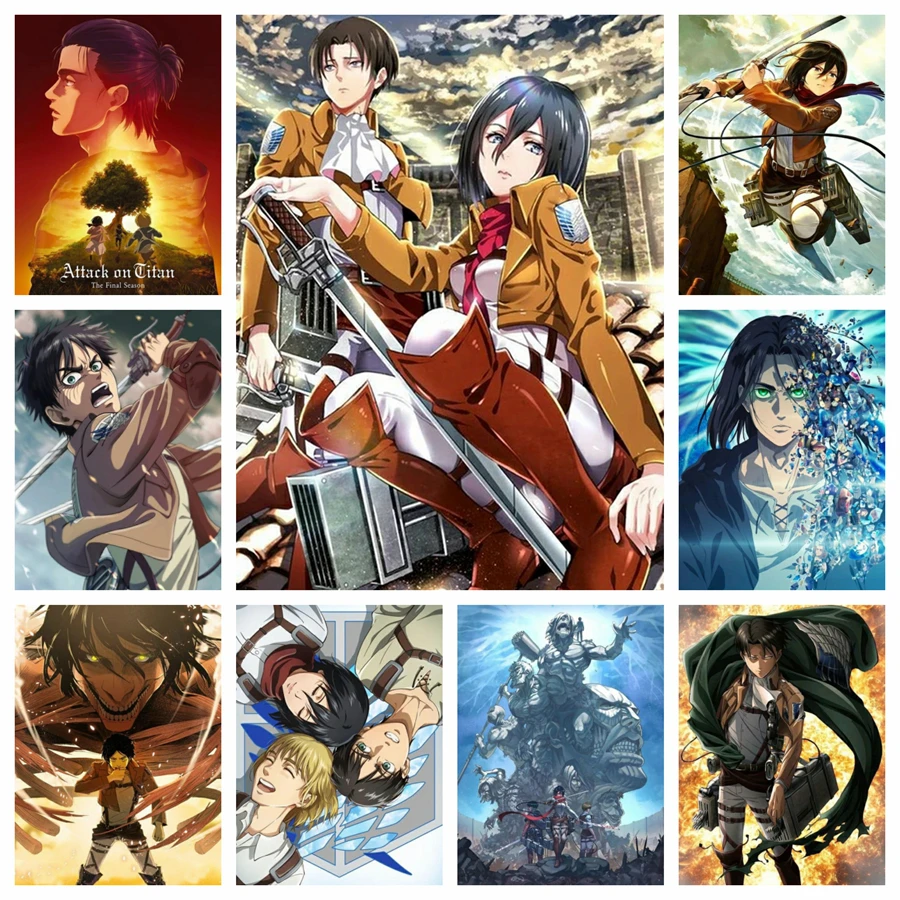 

Набор для алмазной живописи 5D японское аниме «атака на Титанов», алмазная вышивка, цветная картина маслом, ручная мозаика, домашний декор, 2024