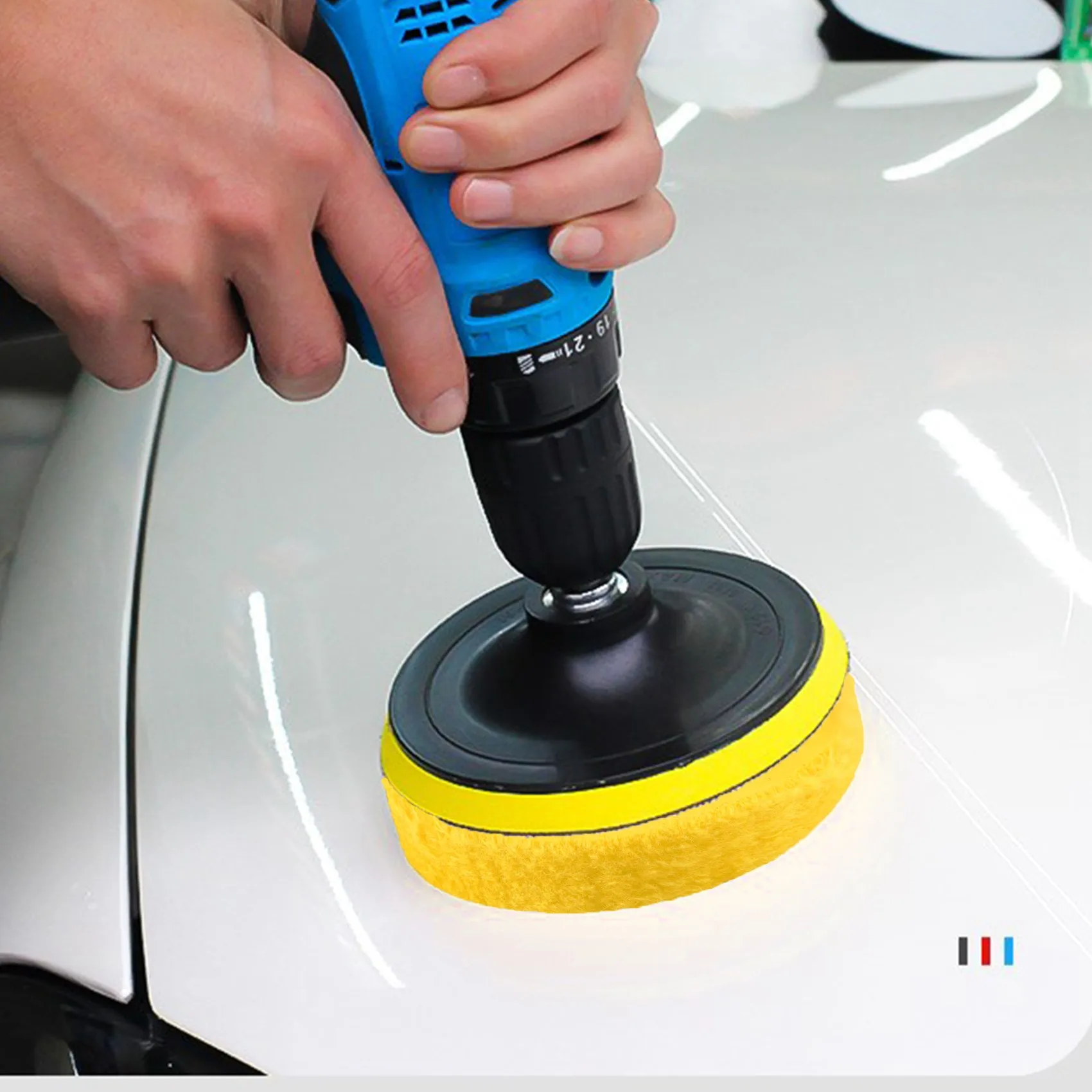 New 3-Piece 6-Inch Mirror Polishing Wheel Set Cotton Wheel for Bench Grinder Tools with 1/2 Inch Arbor Hole