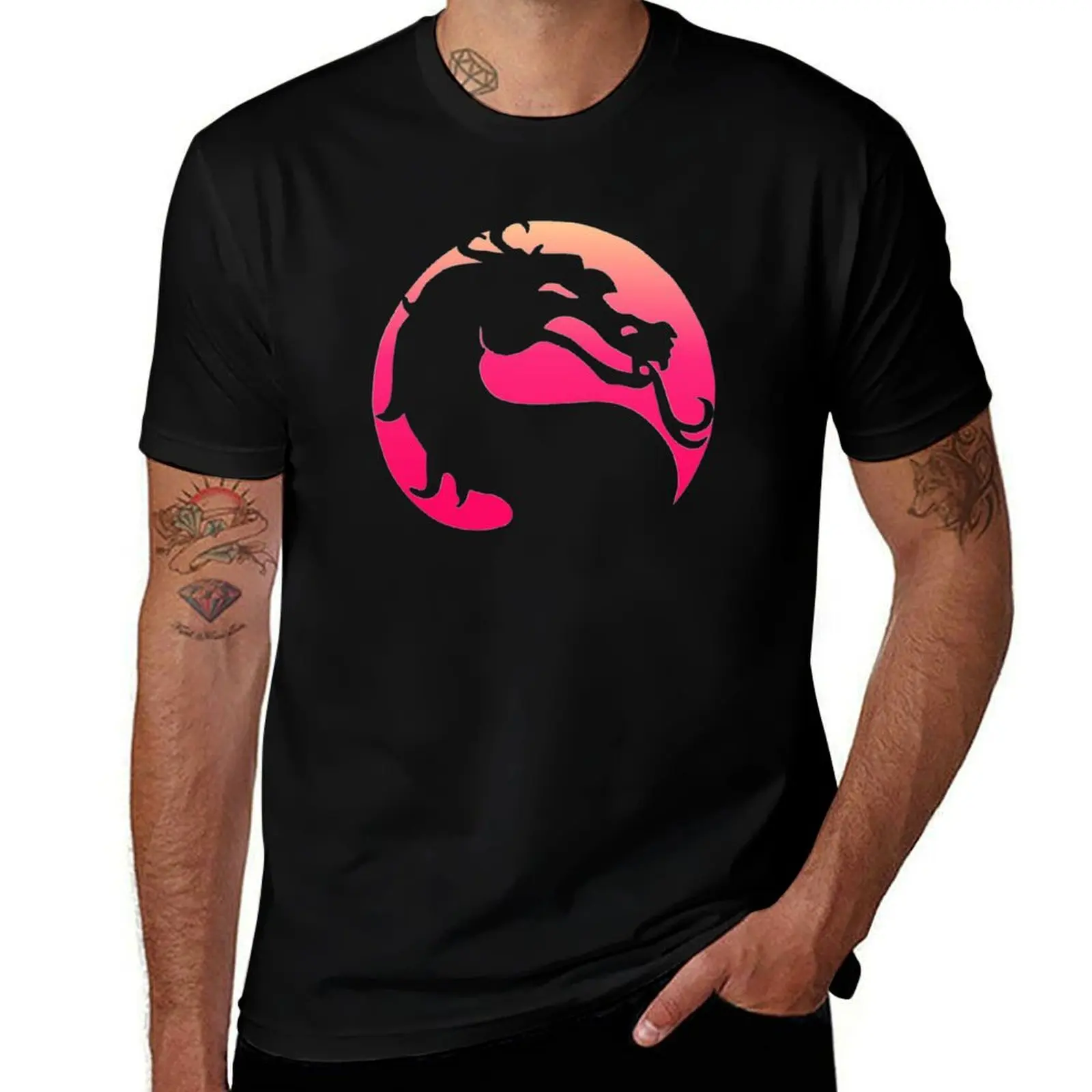 

MORTAL KOMBAT / BIG PEACH T-Shirt Casual Streetwear Short Sleeve Tee