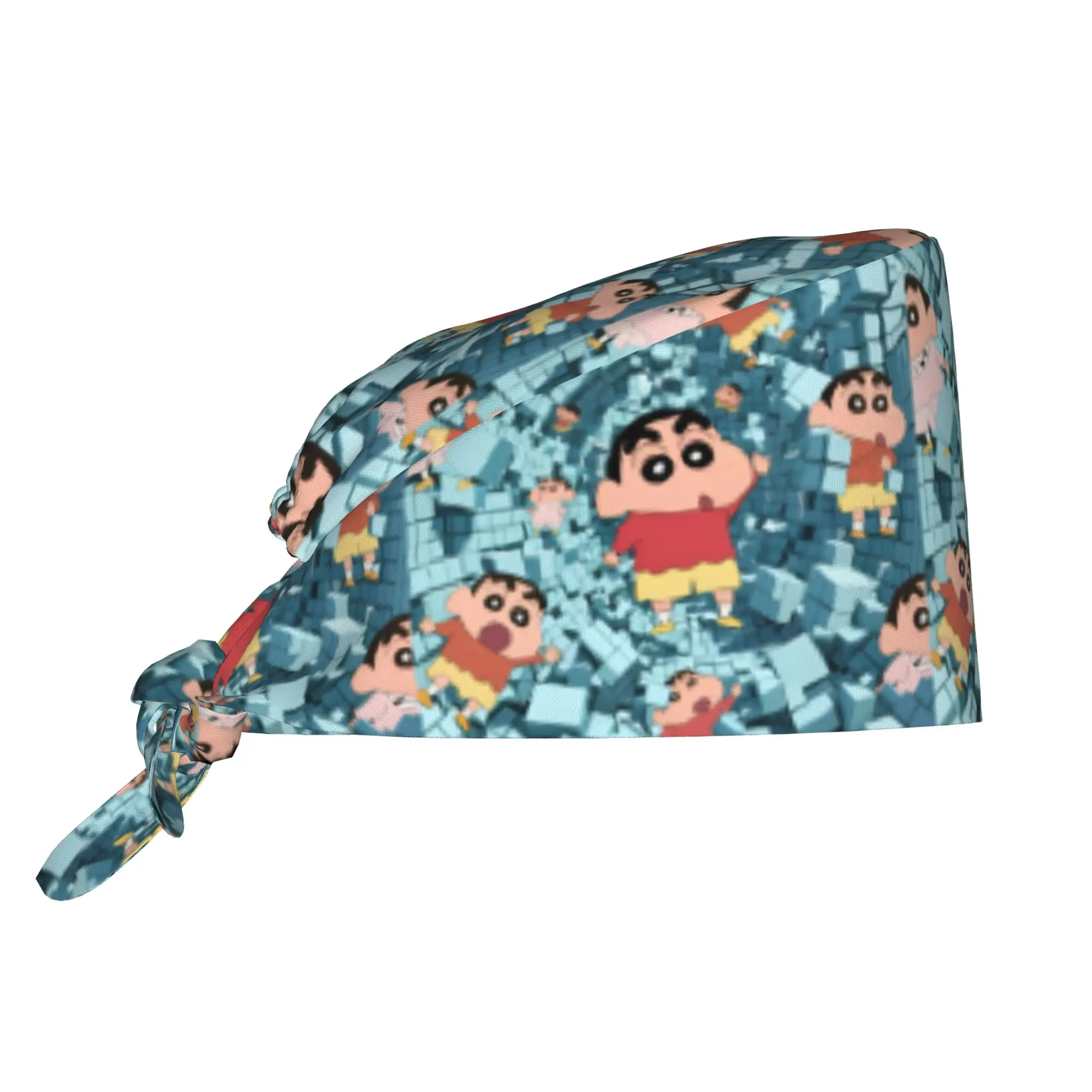 Gorros Quirúrgicos Personalizados de Shin-chan, Gorros de Anime para Mujer y Hombre, Gorro de Quirófano, Gorro de Enfermería, Gorro de Laboratorio
