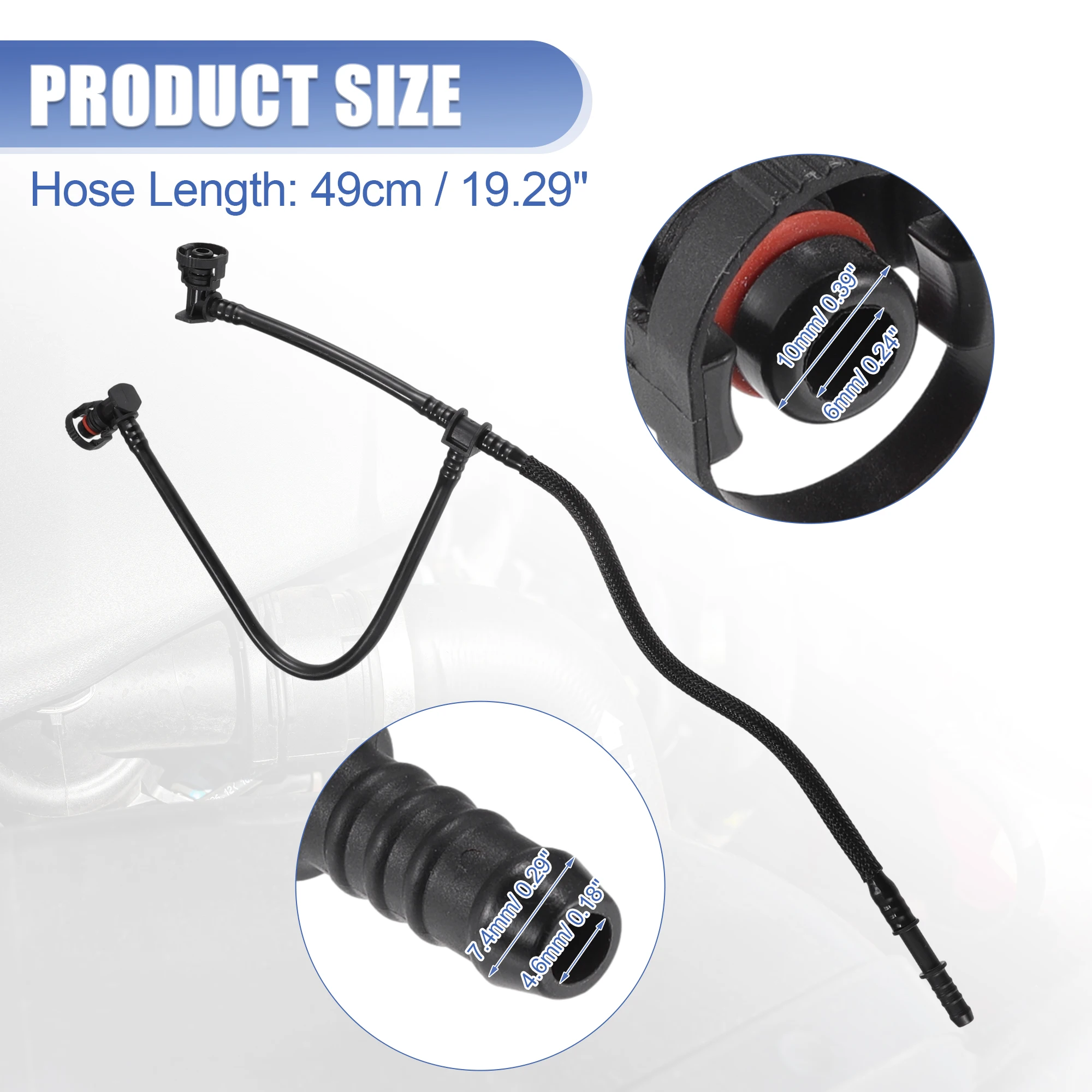 UXCELL سخان خرطوم المبرد خزان توسيع الأنابيب لبورشه كايين رقم 94810601603