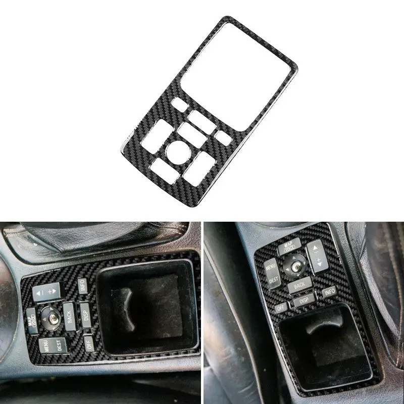 Soft Carbon Fiber For Lexus IS 300 1999 2000 2001 2002 2003 2004 2005 Car Interior Accessories Central Control Panel Frame Trim