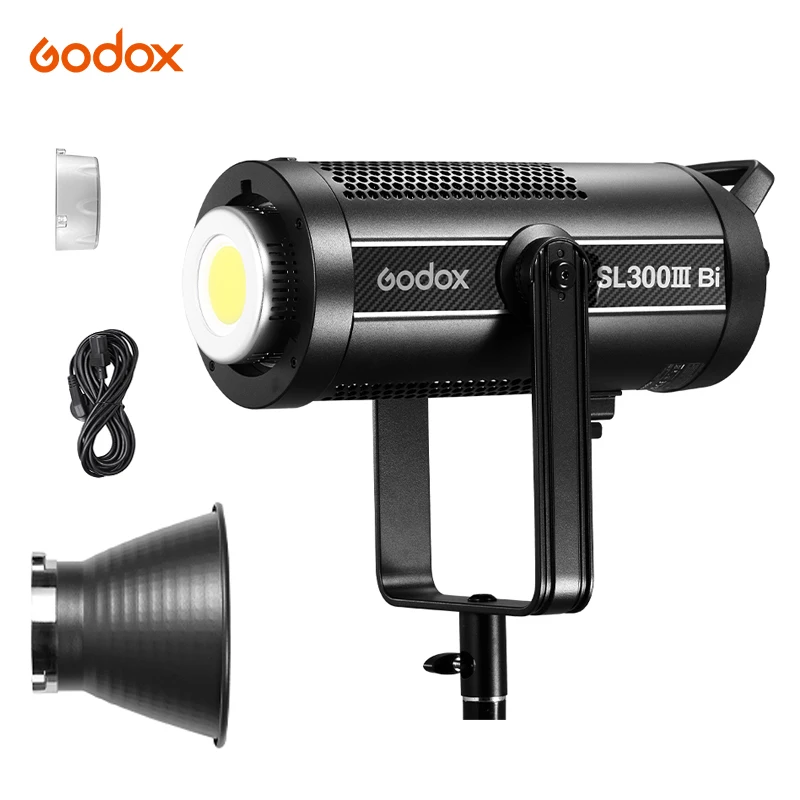 

Godox LED Video Light Bowens Mount SL300III SL300IIIBi APP Control 2.4G Wireless X System Photography Lights For Live Streaming