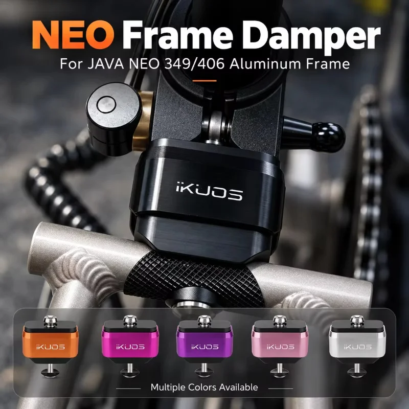 IKUOS Titanium Axle Rear Shock Absorber For JAVA NEO Folding Bike 349 406 Aluminum Frame Rear Suspension Damper Cycling Parts