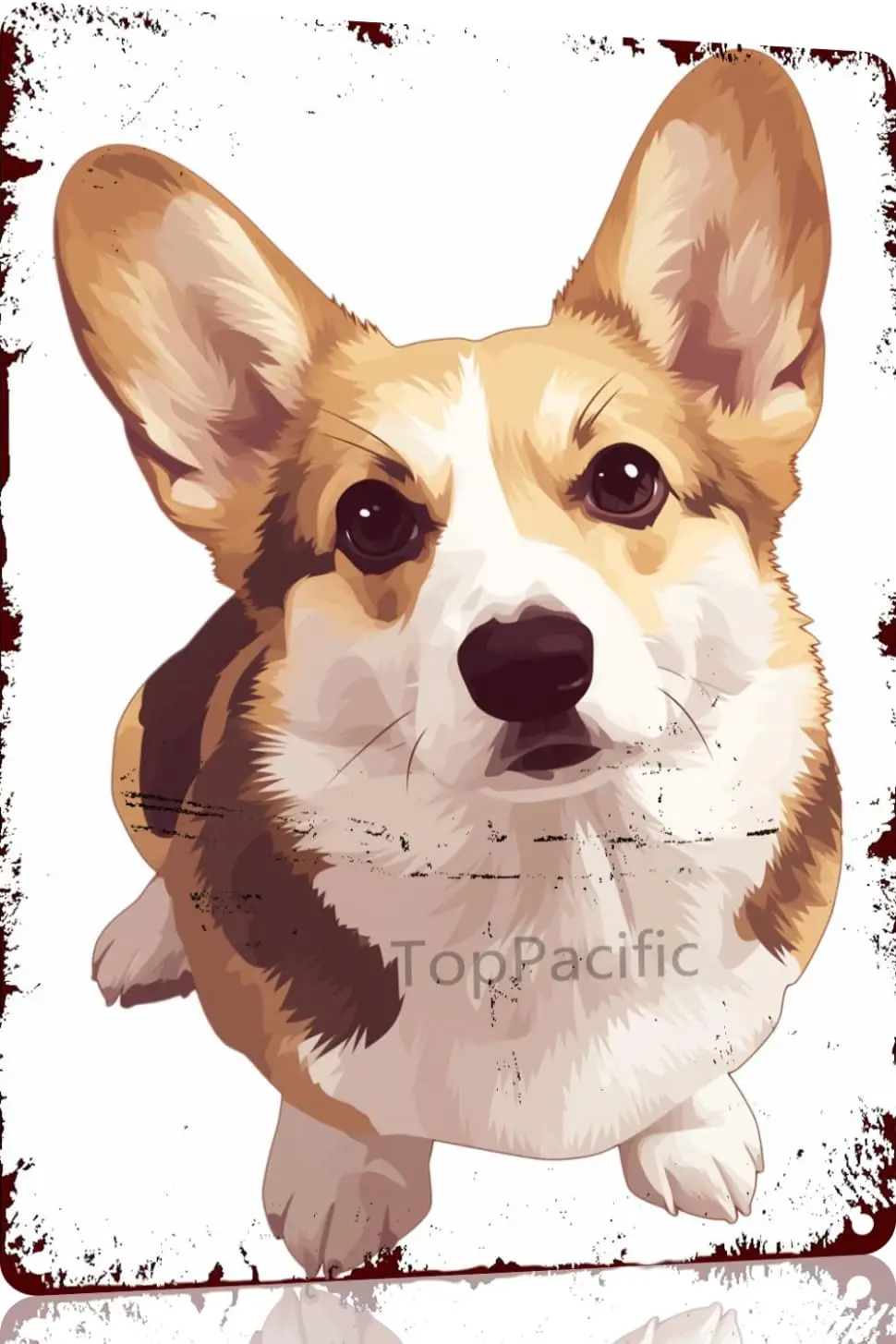 Corgi Tin Signs Retro Funny Sign A dog Staring at You Bar Man Cave Wall Decor Gifts Funny Quote Sign Wall Decor 12x8 Inch(3503)