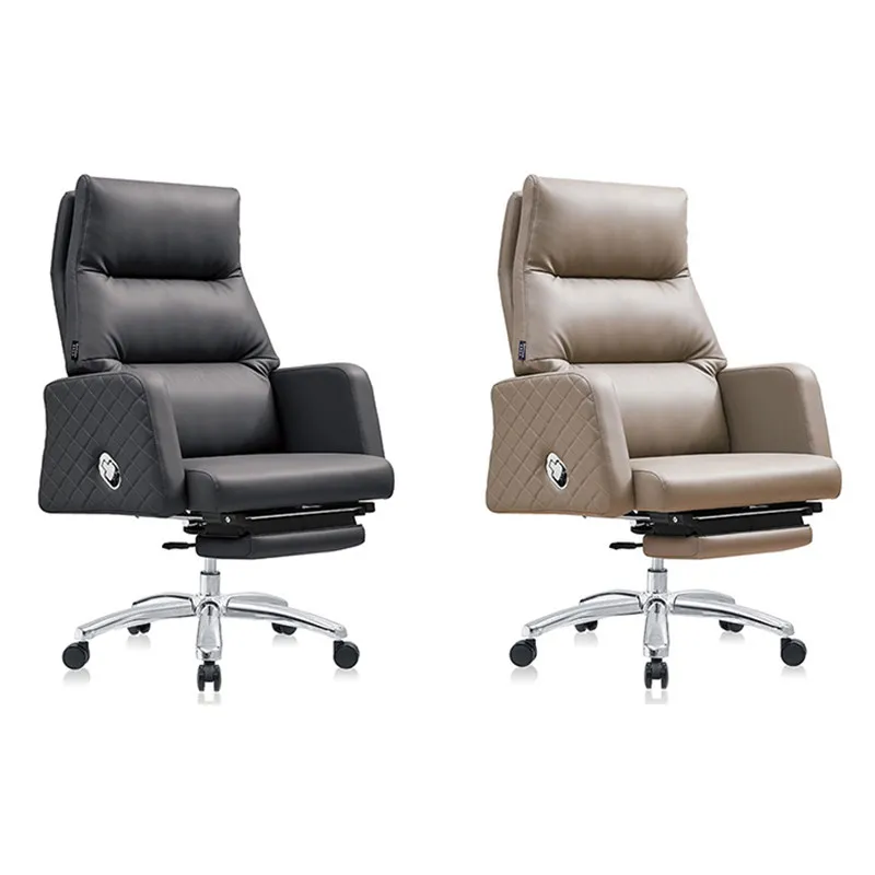 Sedentary home high-end president's office office chair, lifting rotating electric chair