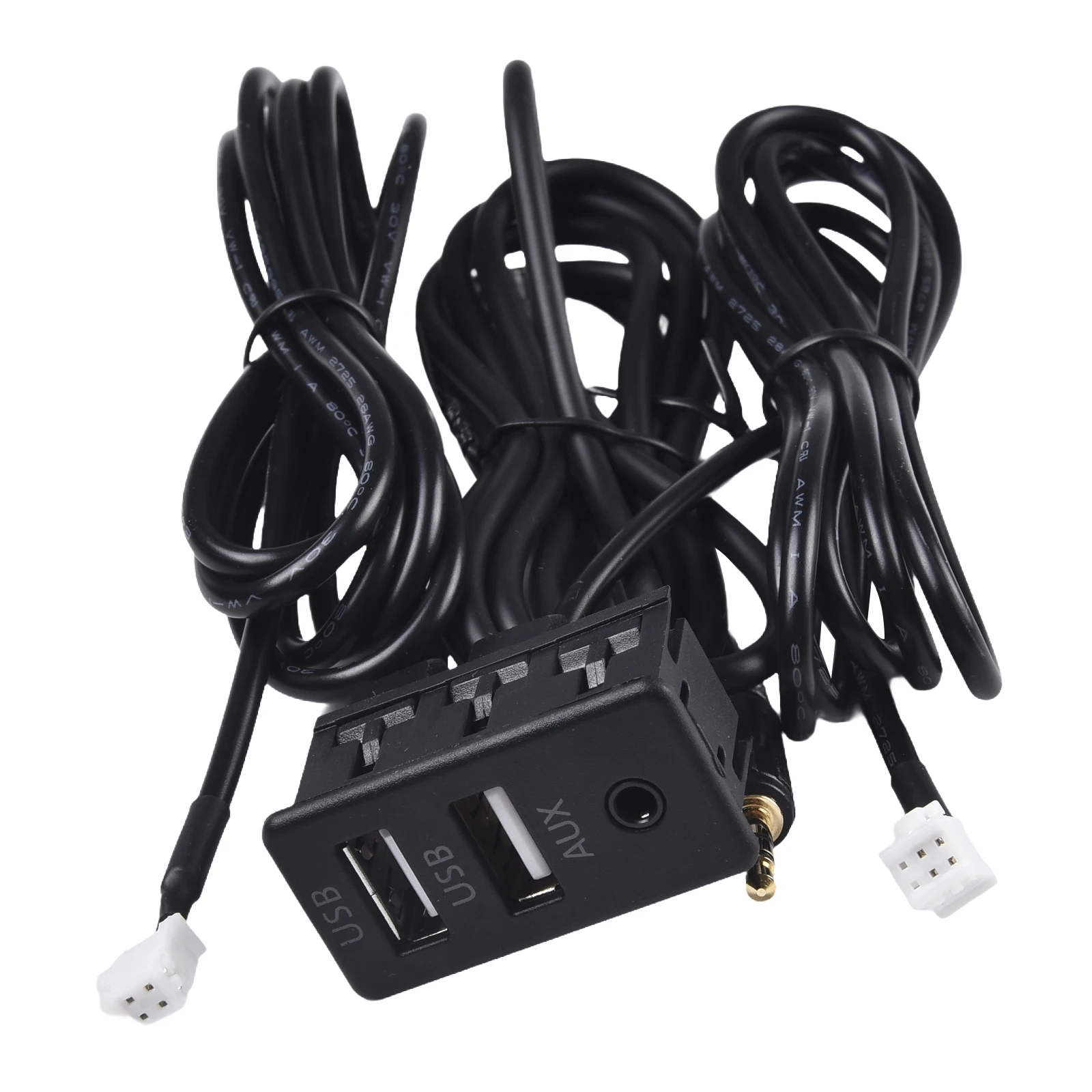 Socket AUX Socket 4pin+6pin ABS Material Anti-corrosion For Most Cars Non-deformation Quick Installation Brand New