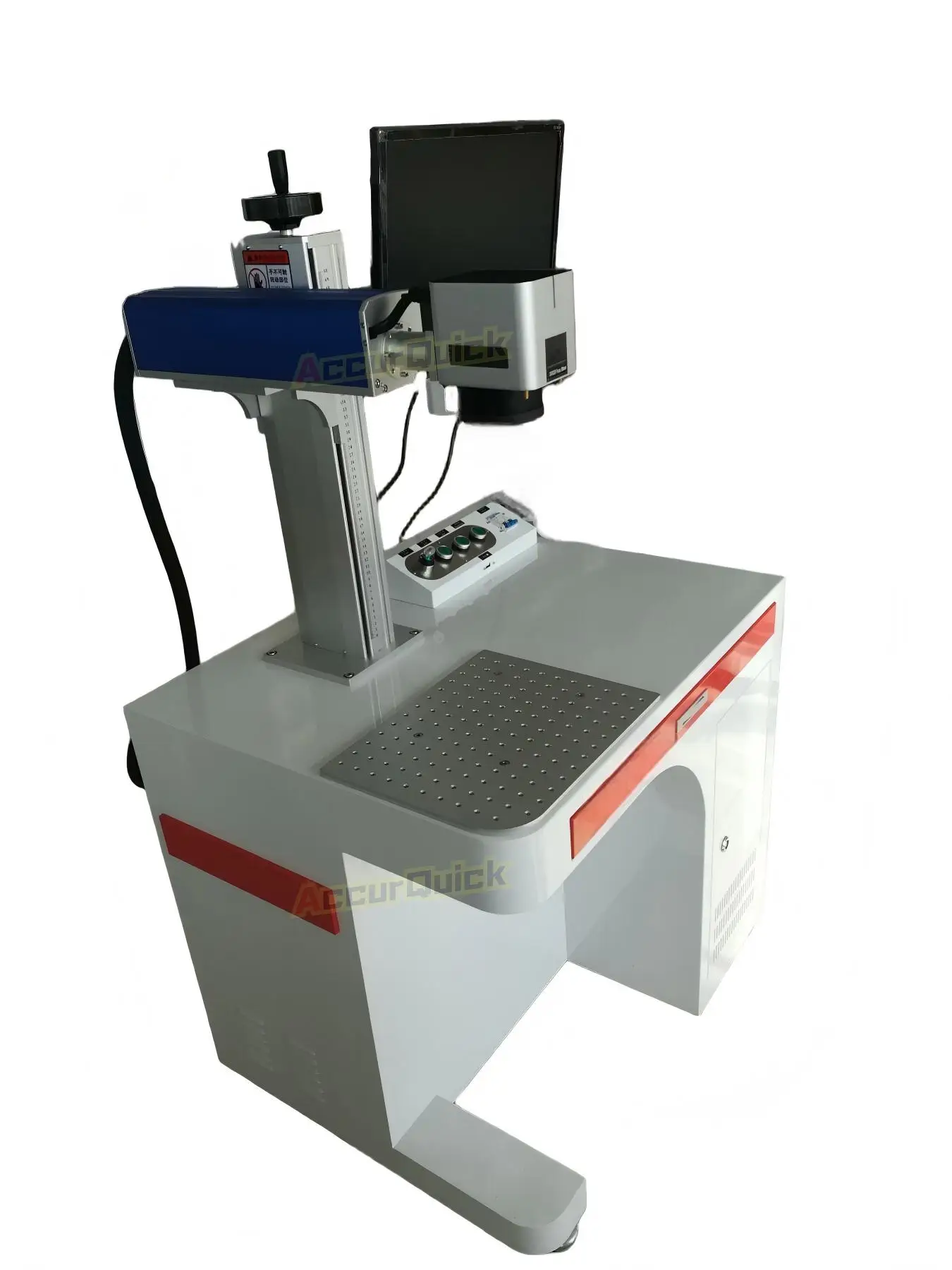 High Precision Fiber Laser Marking Engraving Machinery for Plastic Phone Charger