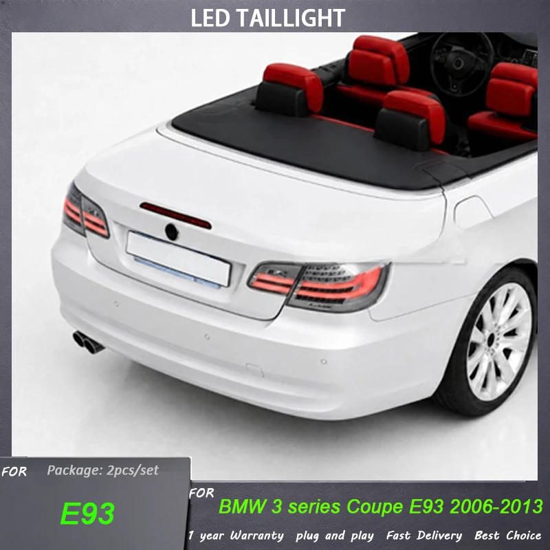 For BMW 3 Series E93 E92 2006-2013 taillight assembly modified convertible version LED running light flow turn signal
