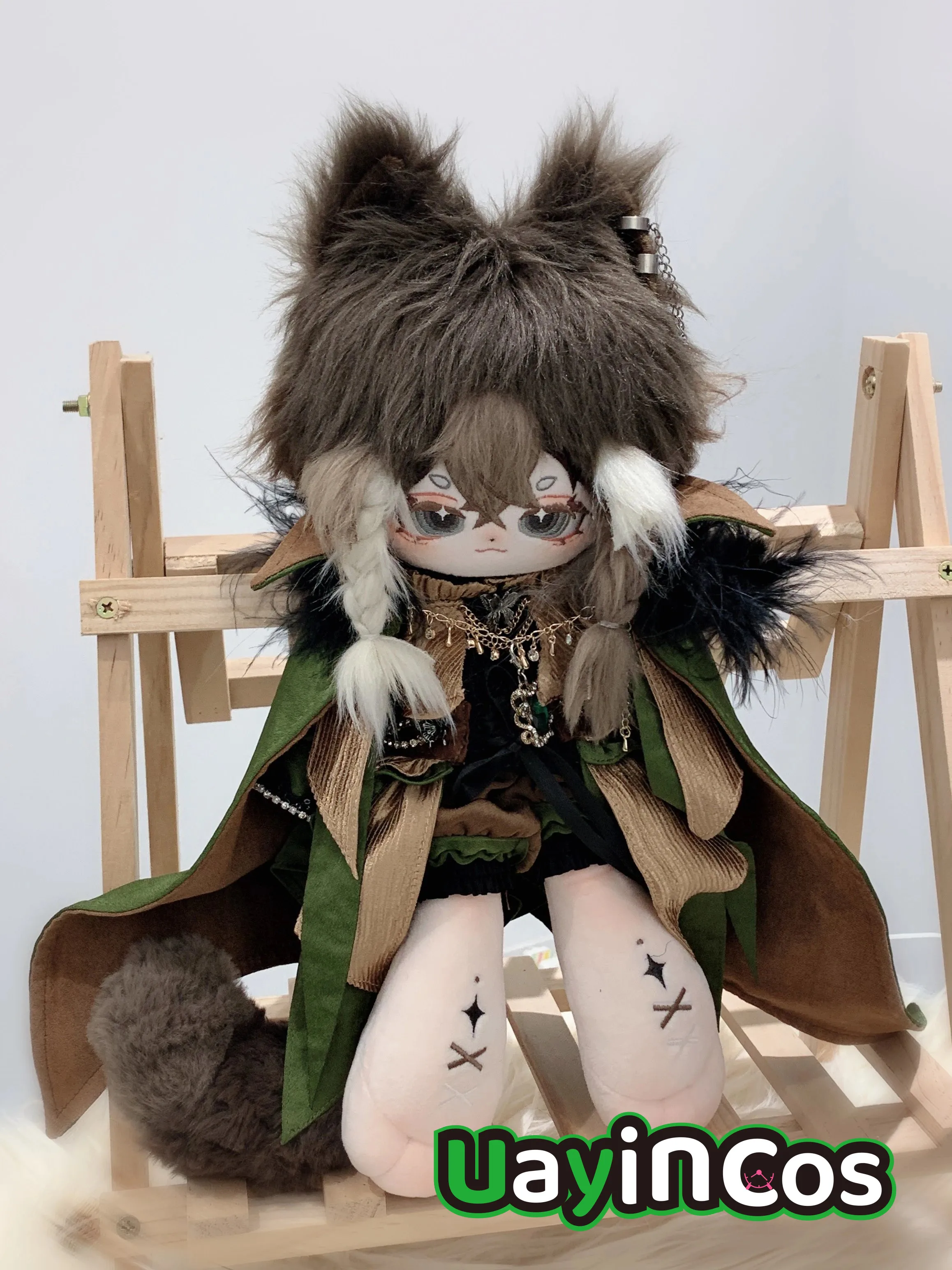 

Аниме без атрибутов Monster Hei Chai, мягкая хлопковая плюшевая кукла 30 см, тело с хвостом скелета, кавайная игровая игрушка для детей Gi