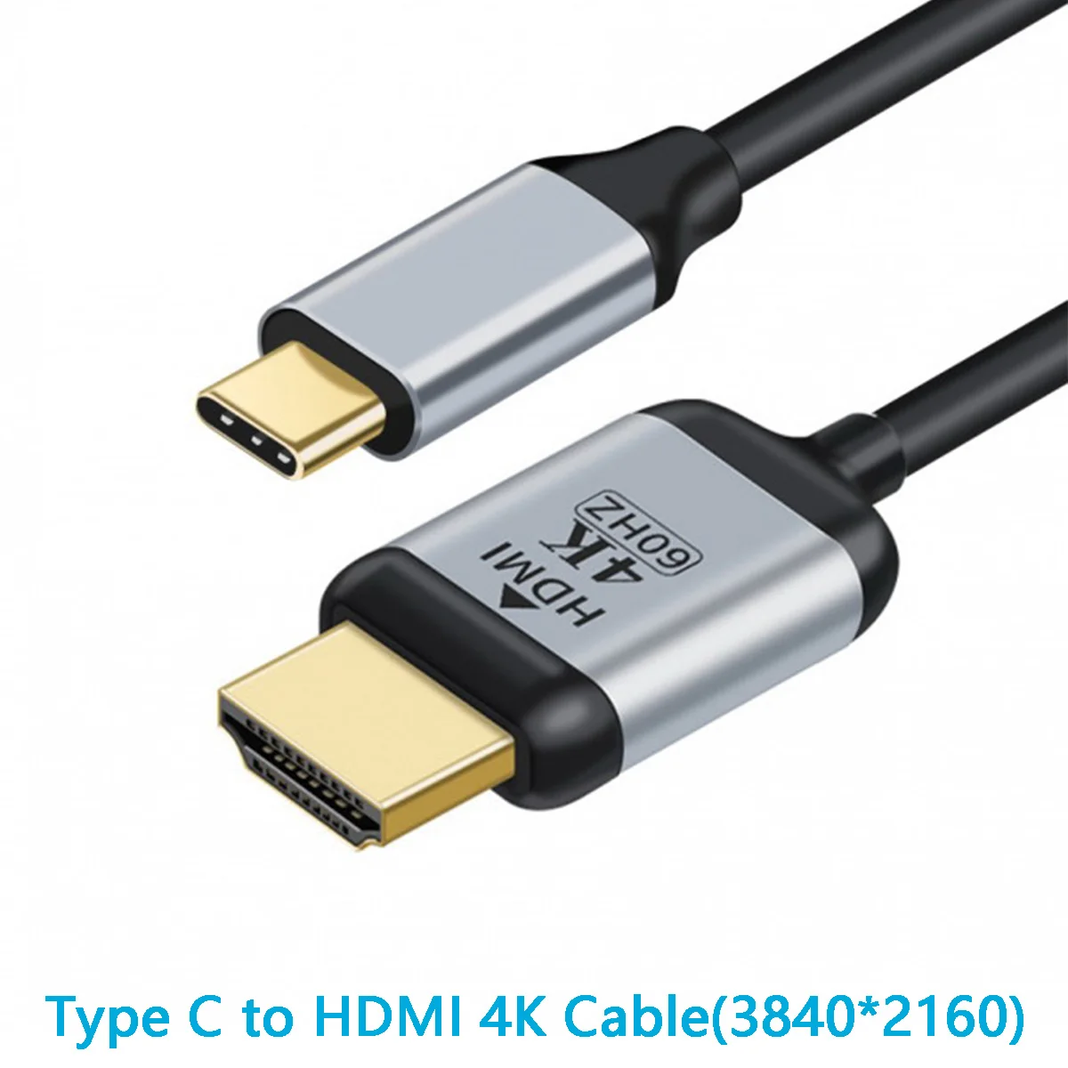 Cable USB-C a HDMI de 1,8 m/5,9 pies, fuente USB 3.1 tipo C USB-C a HDMI 4K @ 60HZ, pantallas HDTV macho a macho para ordenador portátil