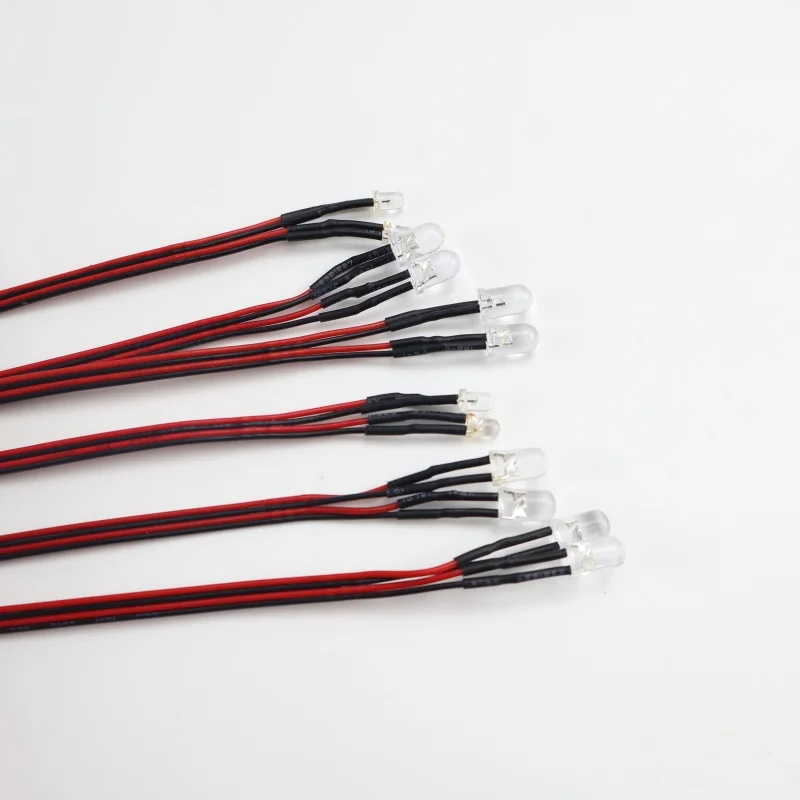 2/3/4/6/8 Lichter 70 cm Länge RC LED Nacht Scheinwerfer Scheinwerfer 3/5mm LED Licht für Modell Drift Crawler Auto Für RC Auto – Detail 11