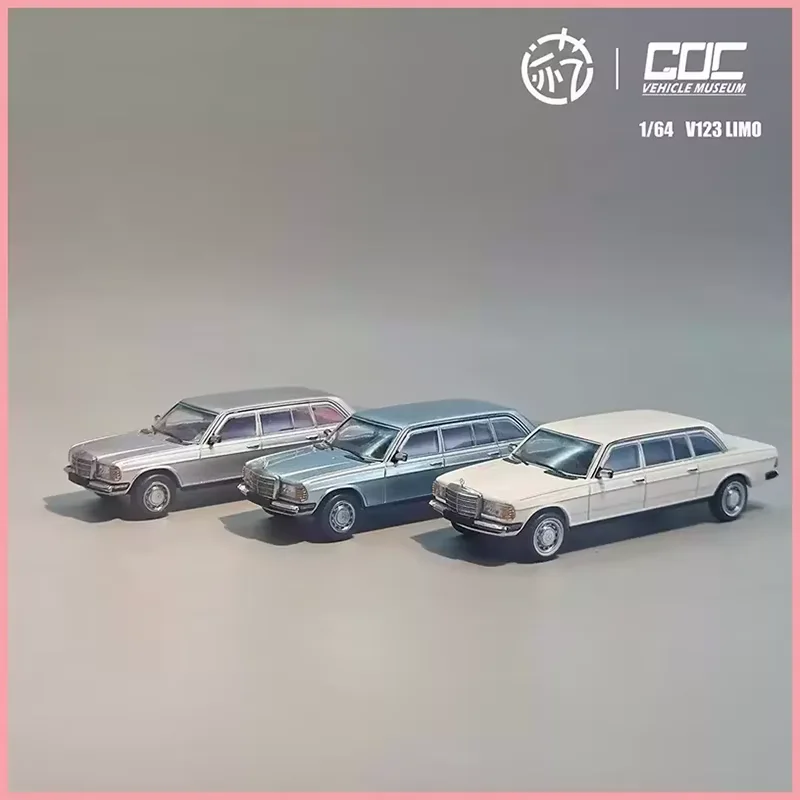 GOC Diecast 1:64 Scale V123 Limo Alloy Car Model Static Collection Decorated Holiday Gifts Toys