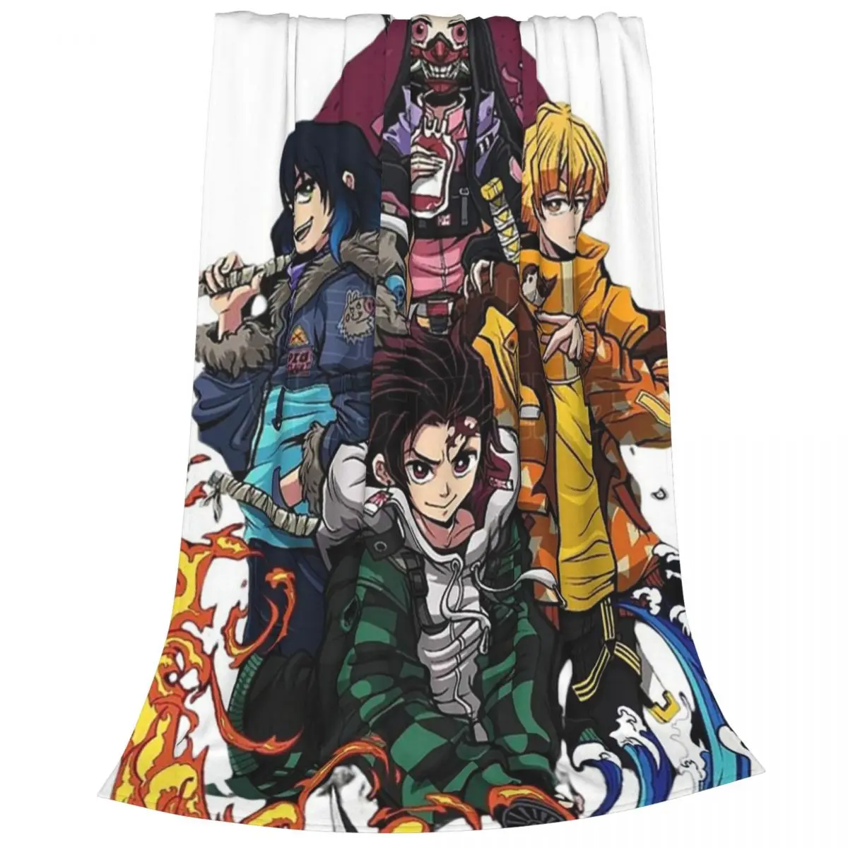 The Slayer Of Demons Blankets Fleece Multi-function Sofa Throw Blankets For Couch Bedding Travel Throws Bedspread Quilt