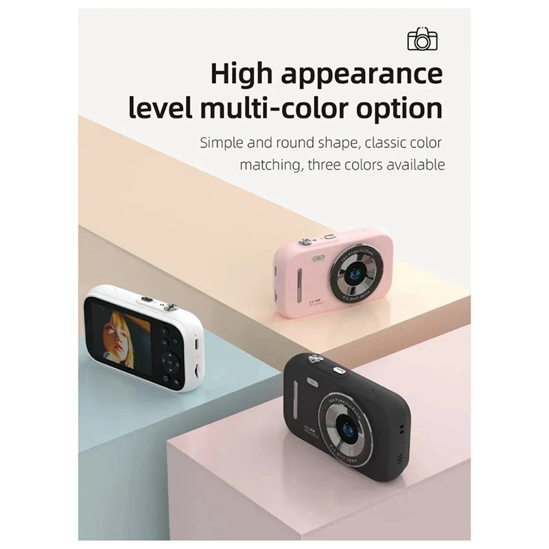 ใหม่ H17 เด็กดิจิตอลกล้องวิดีโอ 1080P 48MP 16X ซูมดิจิตอลออโต้โฟกัสการถ่ายภาพวิดีโอเด็ก CAM