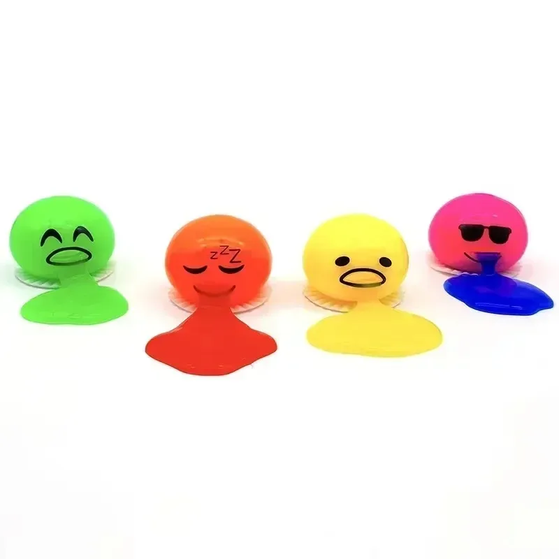 New Squishy Puking Egg Yolk Stress Ball With Yellow  Relieve Stress Toy Funny Squeeze Tricky AntiStress Disgusting Egg Toy