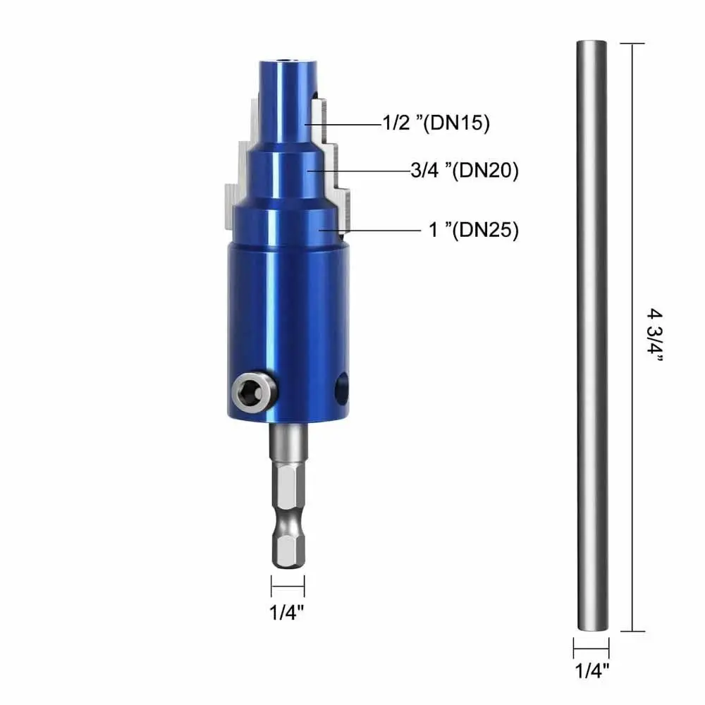 3IN1 Design Faucet Angle Valve Screw Extractor Universal Electric Drill Broken Bolt Remover Electric Manual Connecting Rod