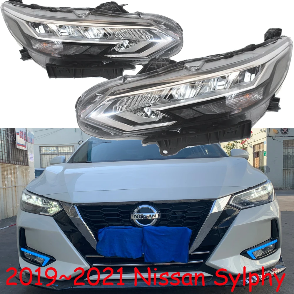 

Video 1pcs 2020~2021y car bupmer sentra head light sylphy headlight car accessories all in LED daytime light sylphy fog light