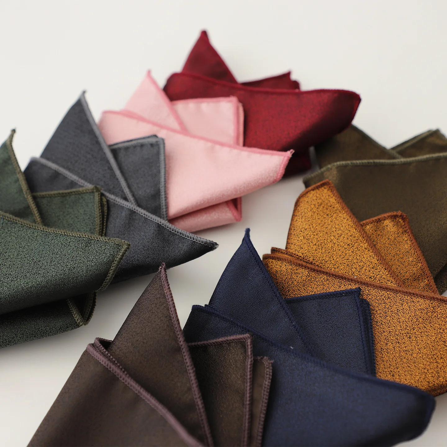Solid White Pocket Square Handkerchief for Men