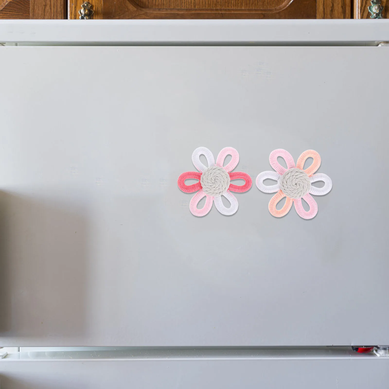 3Pcs Cute Refrigerator Magnets Rainbow Flower 3D Magnetic Decorative Stickers Practical Home Kitchen Accessory