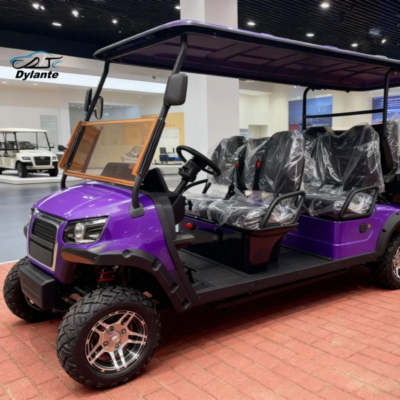 

Solar Powered Electric Golf Cart Top Speed 40-45 km/h, Road Compliant, Best Price For Electric Golf Kart 14-Inch Off-Road Tires