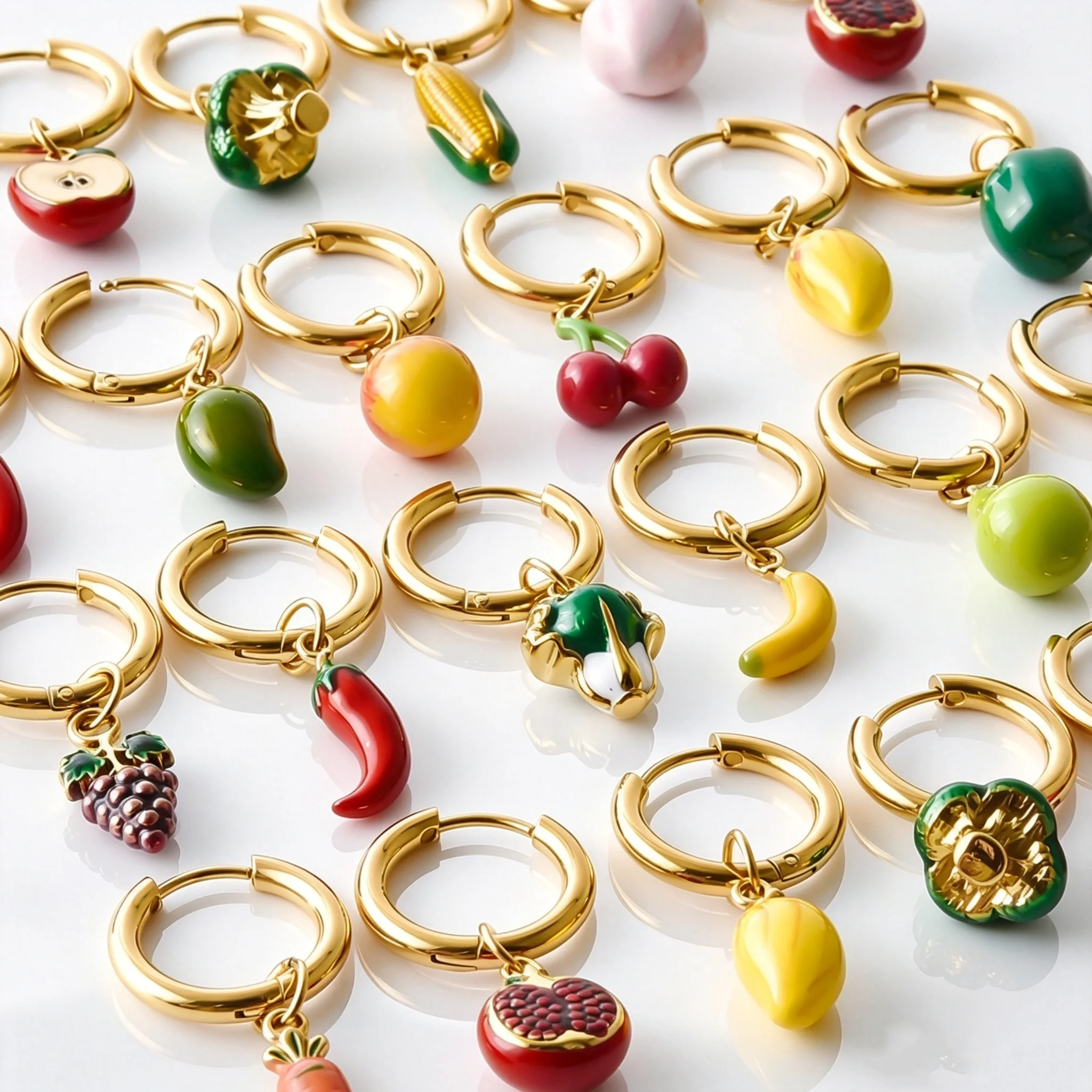 1Pcs Dopamine Fruit And Vegeta - Women'S Accessories Mango 评论和价格