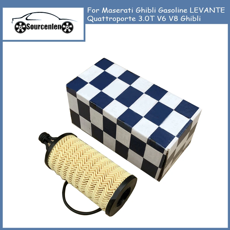 Oil Filter For Maserati Ghibli Gasoline LEVANTE Quattroporte 3.0T V6 V8 Ghibli OEM: 000298939 311401