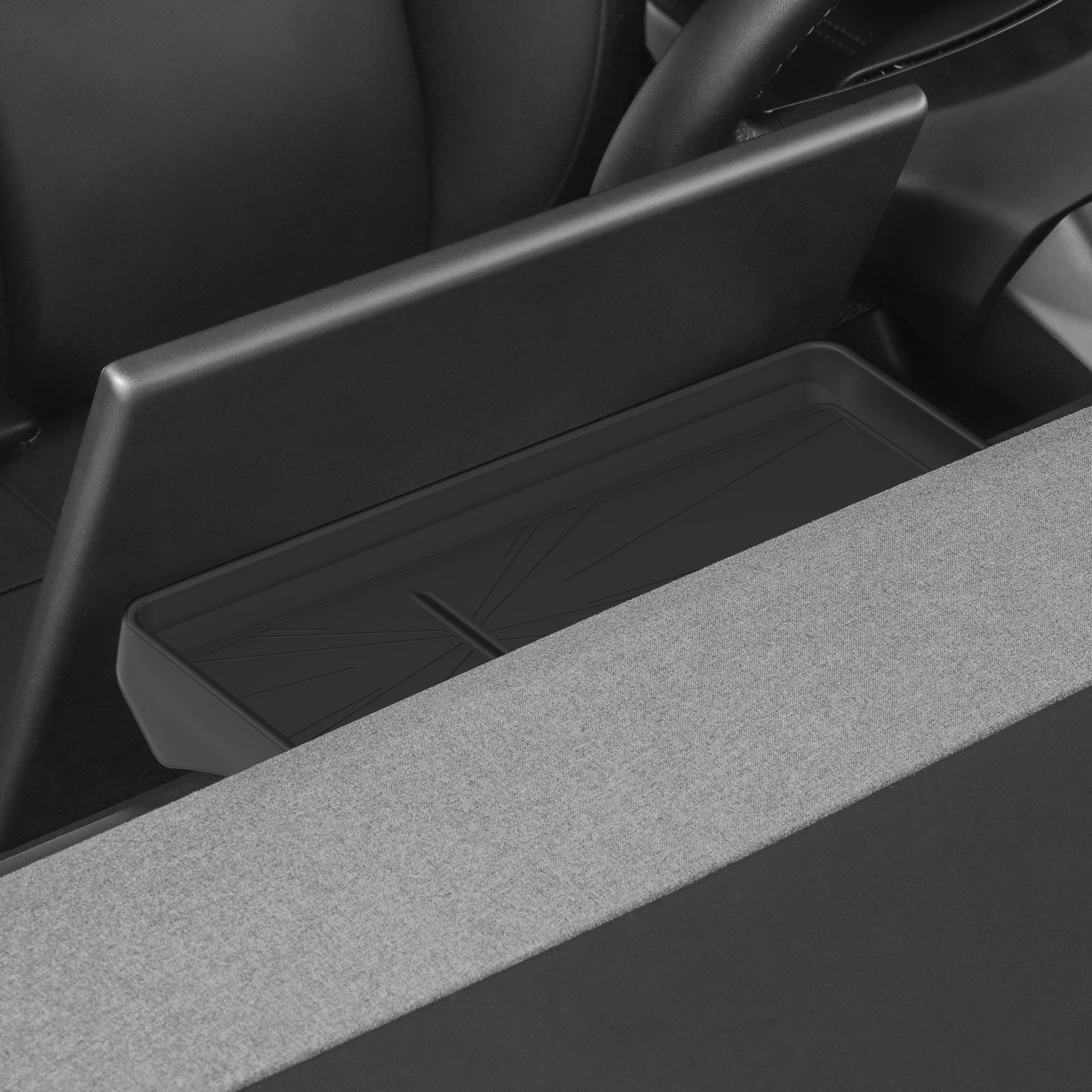 Smabee für Tesla Model YL/Juniper Y/Highland 3 2025 2026 Armaturenbrett-Aufbewahrungsbox hinter dem Bildschirm, transparentes schwarzes Autozubehör – Detail 4