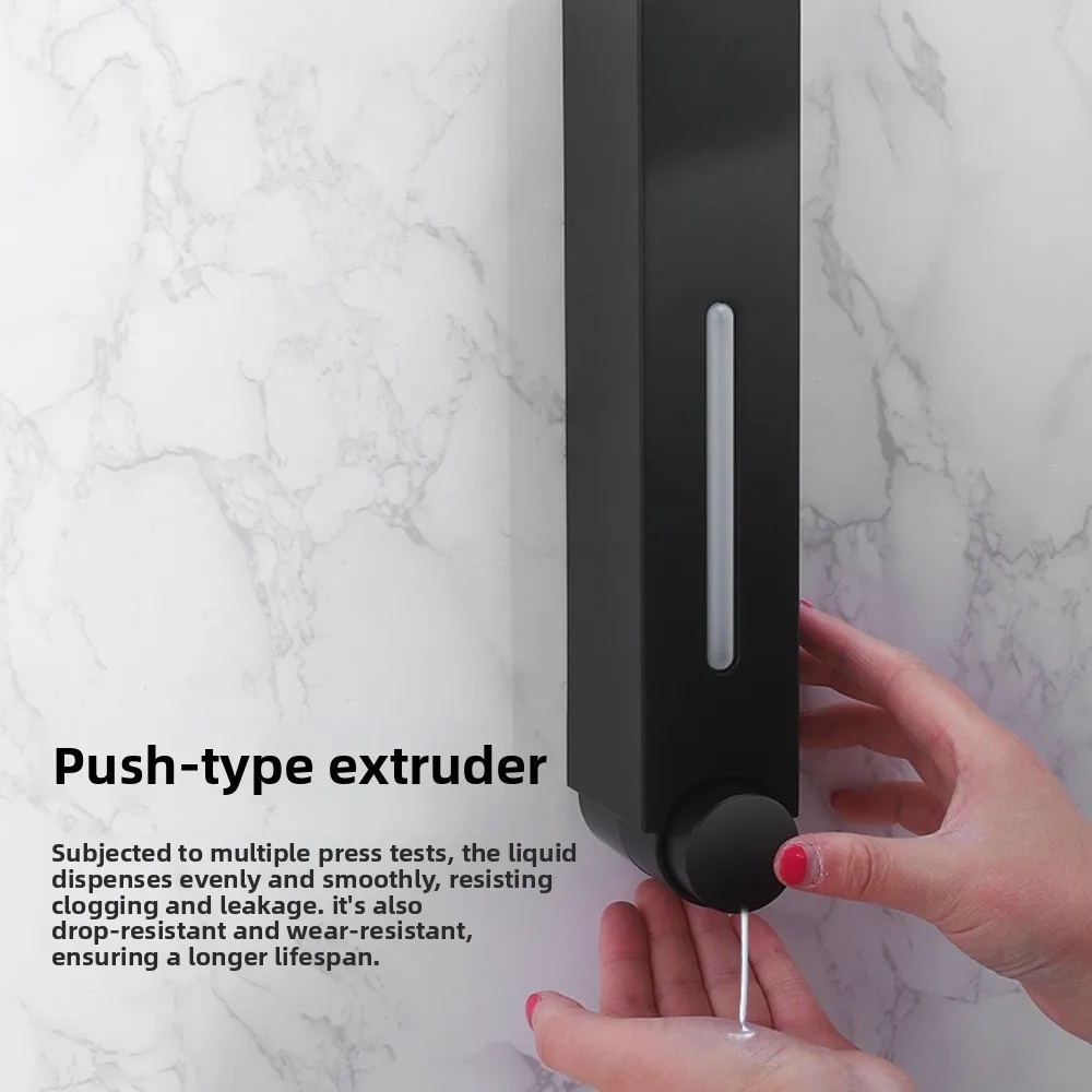 Press Design Shower Liquid Dispenser Plastic Waterproof Bathroom Soap Dispenser Moisture-proof Large Capacity