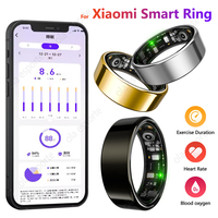 For Xiaomi Smart Ring Men Women Sleep Heart Rate Blood Oxygen Monitor Wireless Charging 5ATM Waterproof Fitness Rings Pedometer