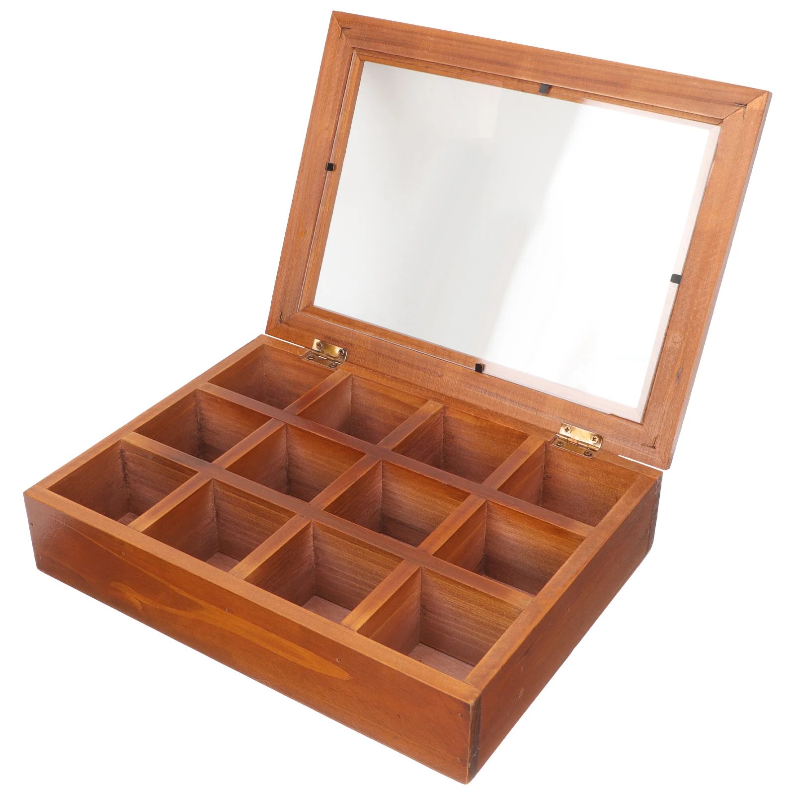 

Wooden Jewelry Box Divided Storage Case for Rings Earrings Watches Necklaces Elegant Jewelry Display Organizer Home Desk Storage