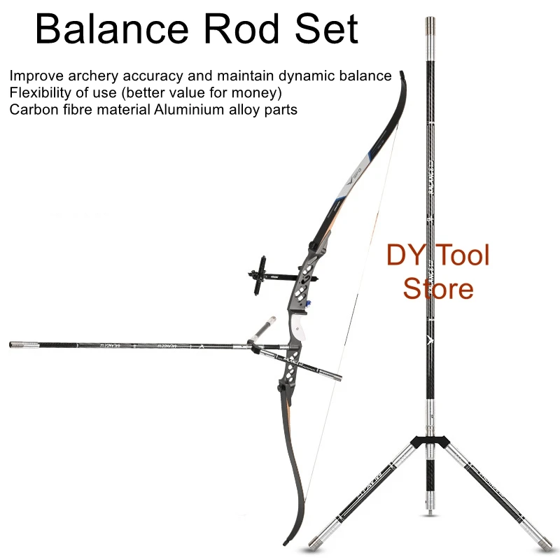 

Reverse Bow Balance Rod Set Shooting Archery Shock Absorber Side Rod Extension Rod Carbon Rod Competitive Competition