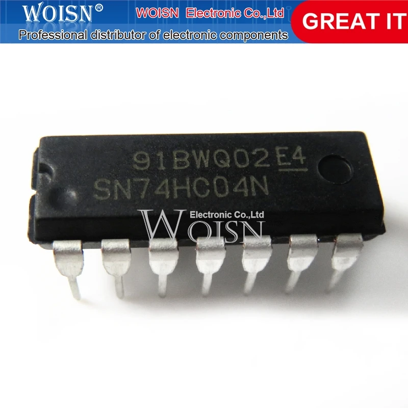 

5pcs/lot SN74HC04N 74HC04N 74HC04 DIP-14 In Stock