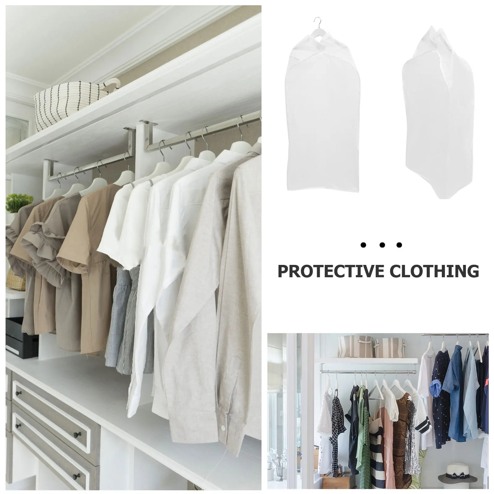 

Водонепроницаемая вешалка для одежды Peva, защита для одежды для подвешивания, сумка для хранения одежды, шкаф, пылезащитный чехол для одежды