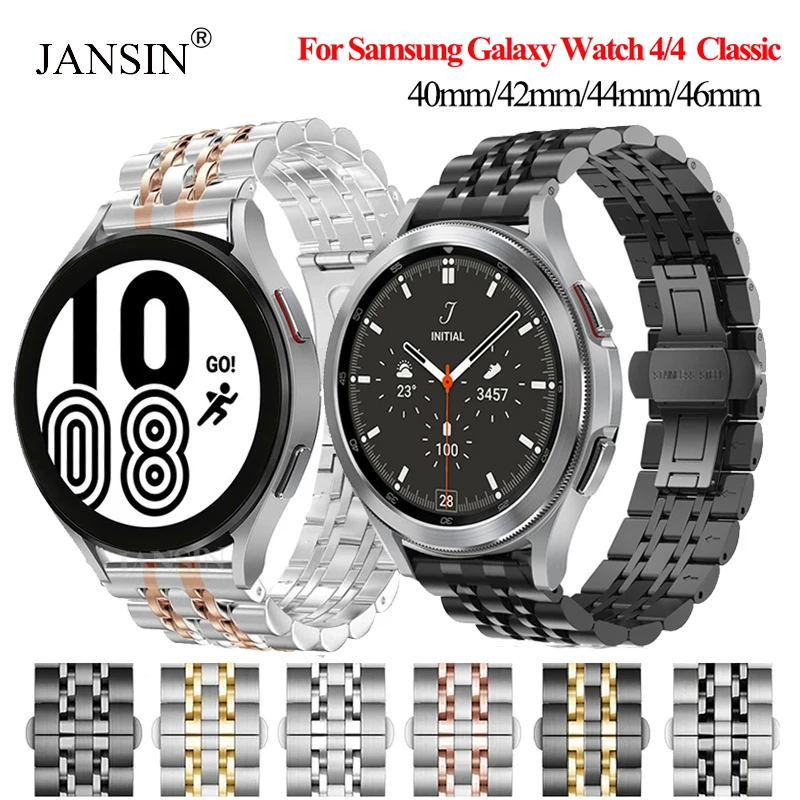 Metal Stainless Steel Watchband For Samsung Galaxy Watch 4 40mm 44mm Bracelet Correa For Samsung Galaxy Wath 4 Classic 42mm 46mm