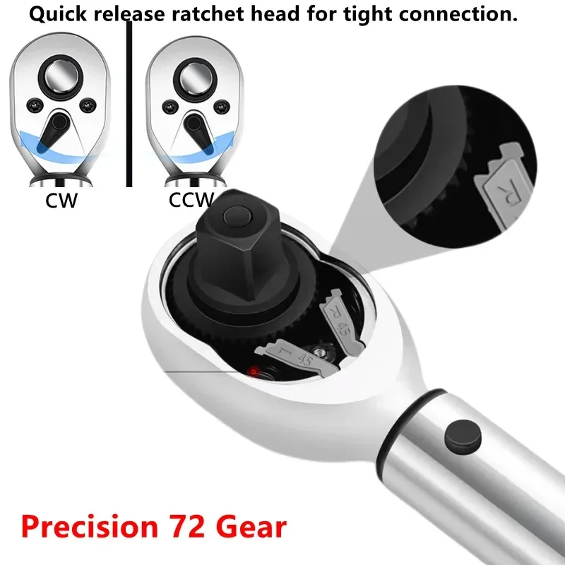 TINSOL 15-teiliges Set Fahrrad-Drehmomentschlüssel-Set 1/4 Zoll 2–24 Nm Dual Direction Bike Inbusschlüssel Werkzeugsteckdose voreingestellter Schraubenschlüssel Pro Reparatur – Detail 8