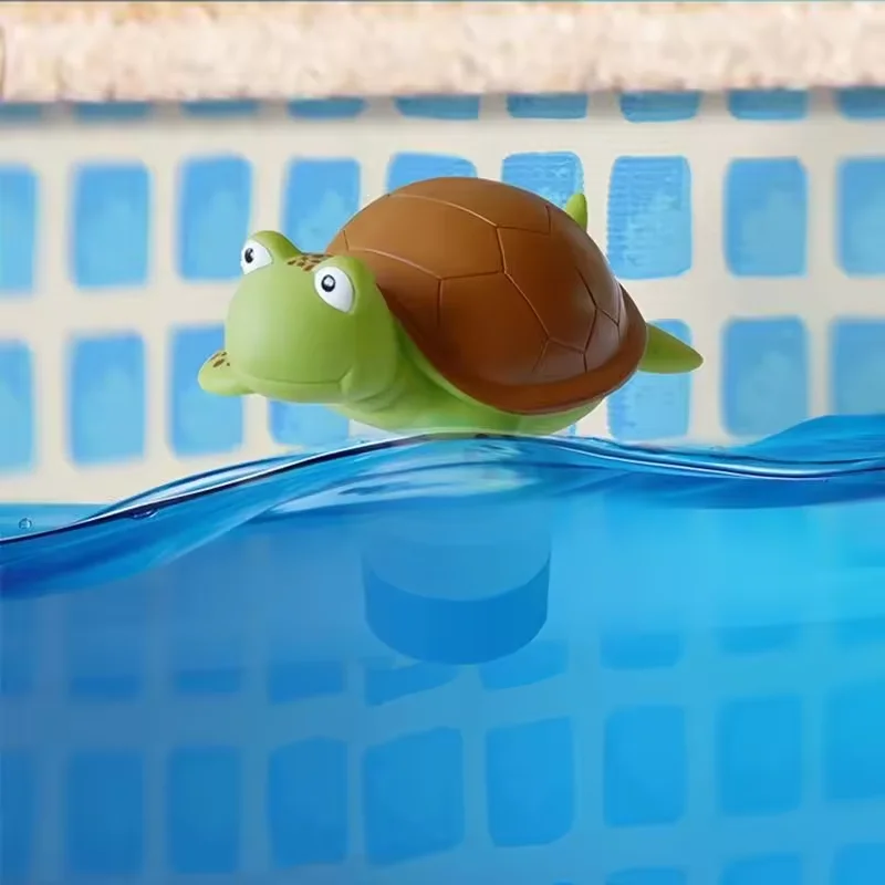 

Регулируемый плавающий дозатор хлора большой емкости в форме черепахи для бассейнов