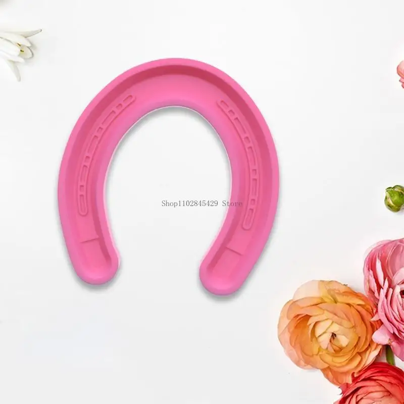 

Creative Silicone Mold for Resin Horseshoe Pendants Keyring Embellishments Mould Jewelry and Keychain Accessories Molds