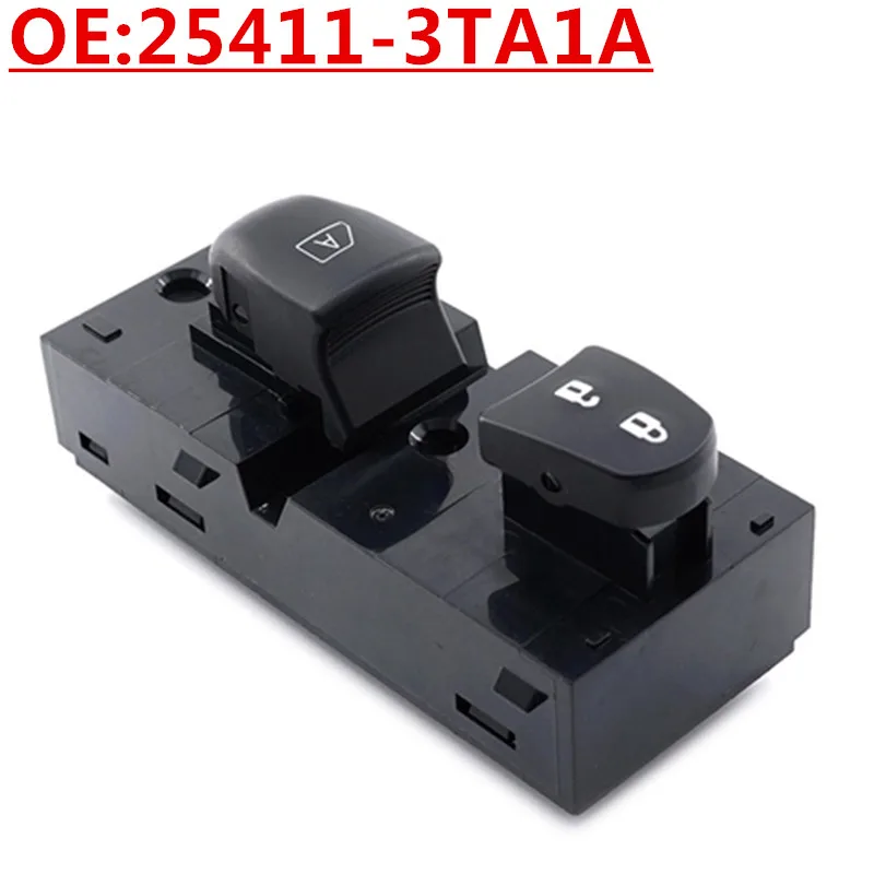 Front Passenger Power Window Switch 25411-3TA1A/3TA0A/1KL5A/3NA0A For Nissan Altima Pathfinder Sentra Rogue 2013-2020 LHD
