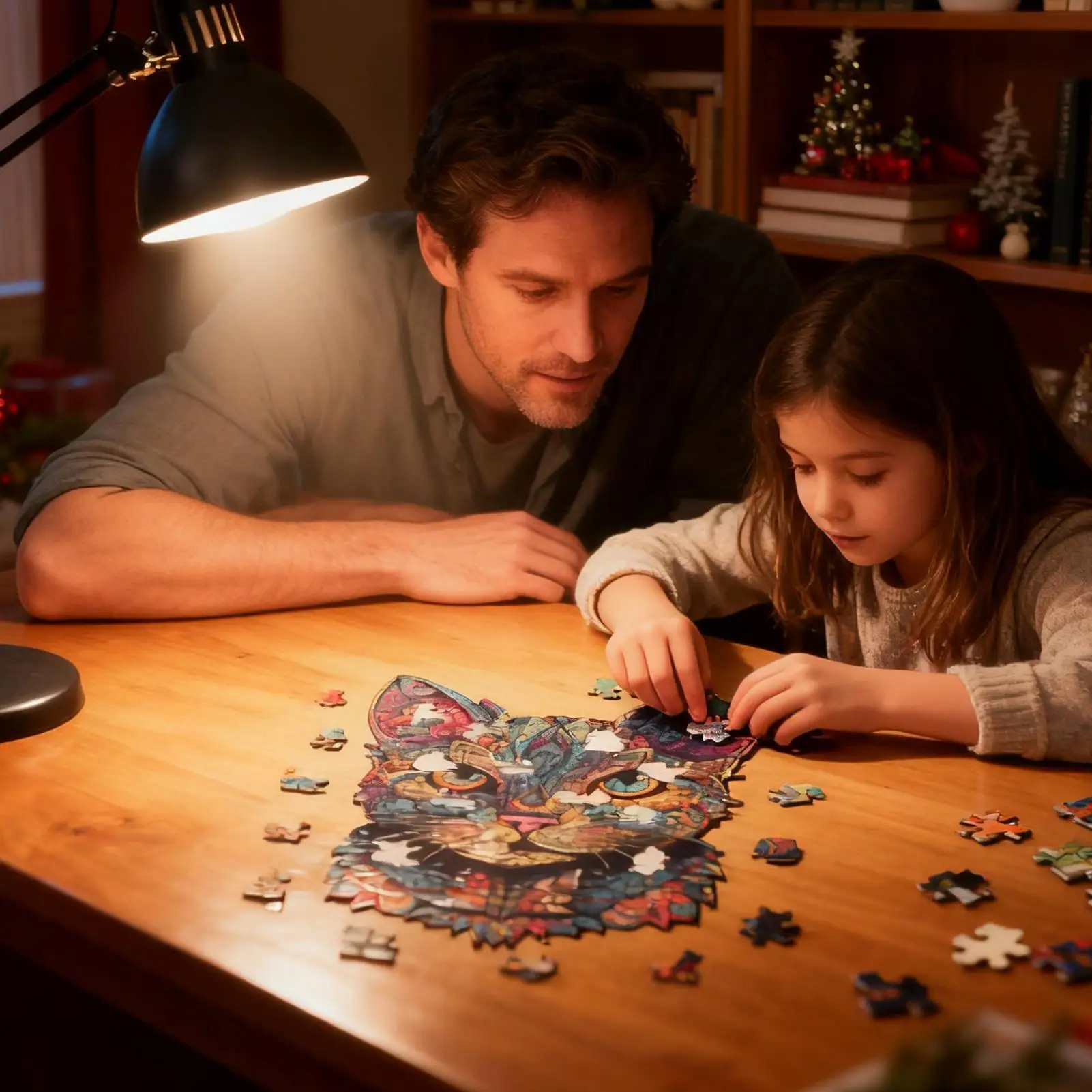 Kinder Kreative Tier Form Puzzles Interessante Tisch Spiele Katze Puzzle Gehirn Spiele Montessori Denken Bildung Holz Spielzeug