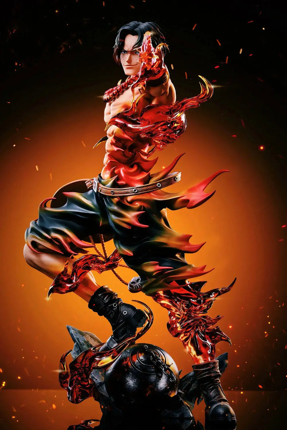 One Piece Ace Anime Figure Portgas·D· Ace Action Figurine Statue Pvc Gk Model Collection Desktop Decoration Toy Birthday Gifts - view 4
